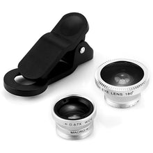 3 in 1 Universal Wide Angle Fish Eye Macro Lens Clip Smart Phone.